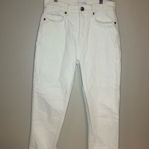 LOFT Women's Straight Leg Jeans - White